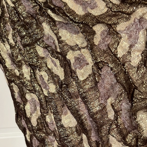 Reversible Leopard Print Shimmer Scarf - Picture 2 of 8